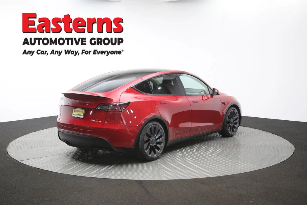 Used 2020 Red Tesla Performance image 36