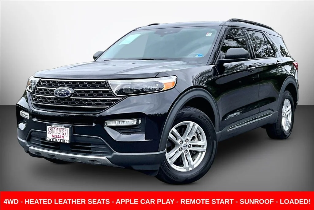 Used 2021 Black Ford XLT image 3