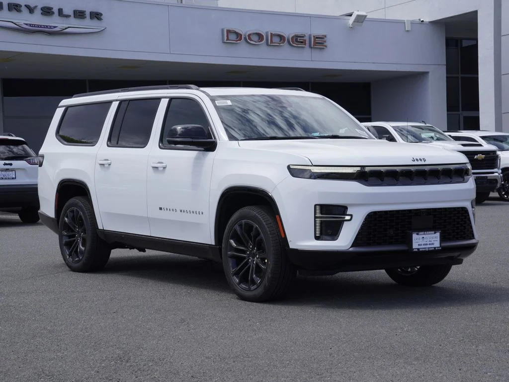 New 2026 Bright White Clearcoat Jeep Summit Obsidian image 1