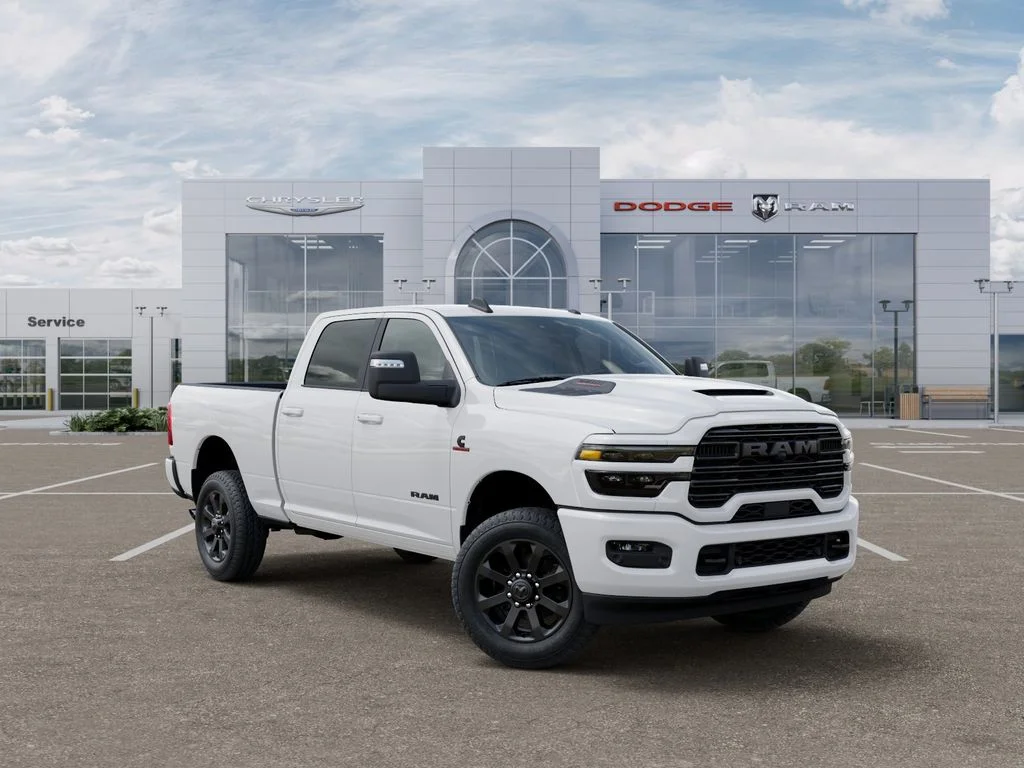New 2026 Bright White Clear-Coat Exterior Paint RAM Laramie image 6