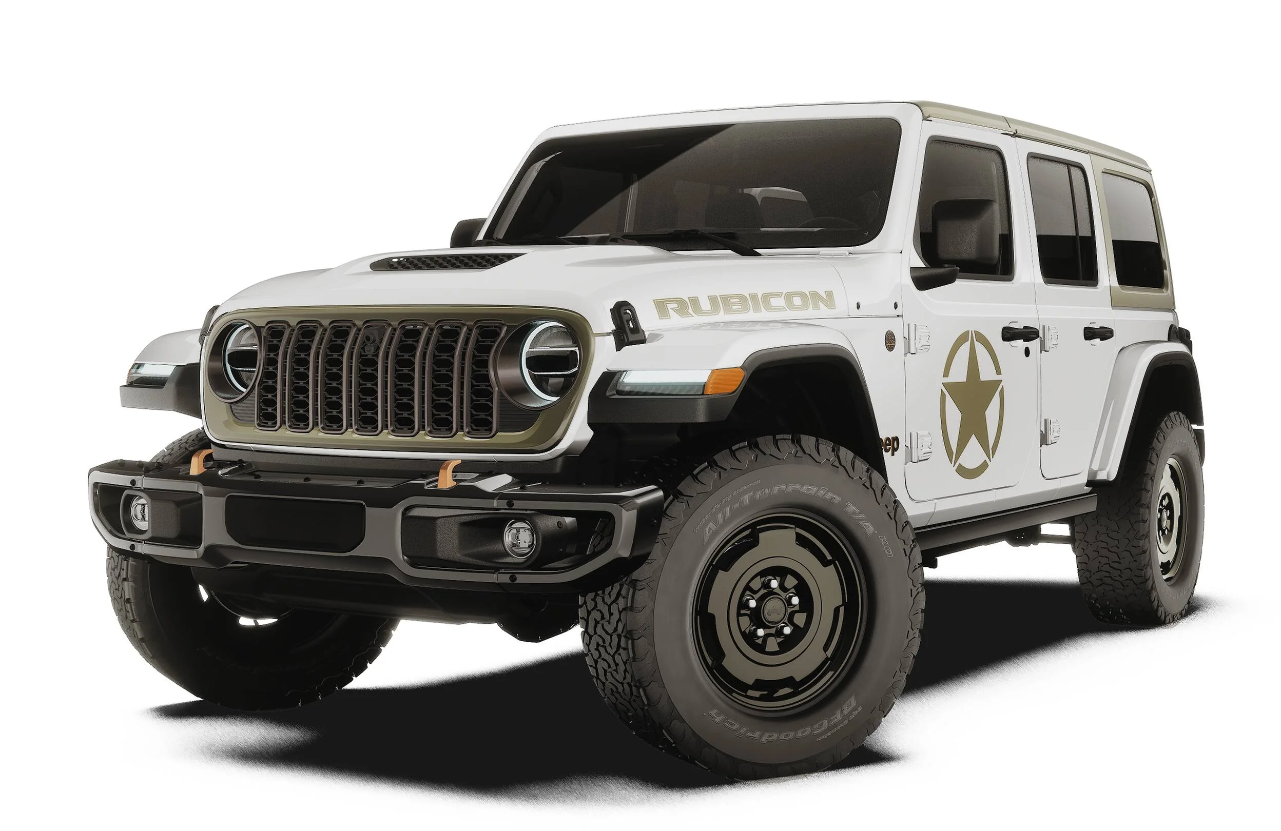 New 2027 Bright White Clear-Coat Paint Jeep Rubicon image 1