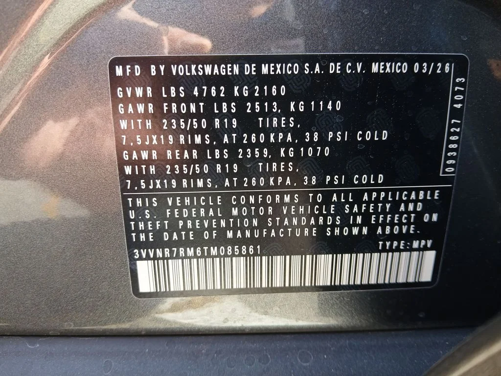 New 2026 Silver Volkswagen 2.0T SE image 29