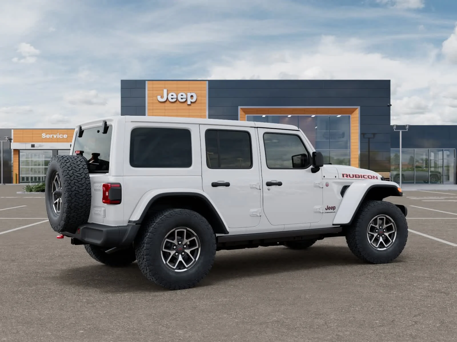 New 2027 Bright White Clearcoat Jeep Rubicon image 4