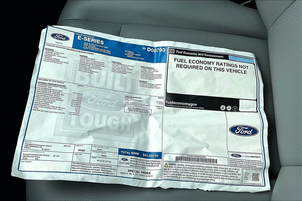New 2025 Ford E-350SD Base