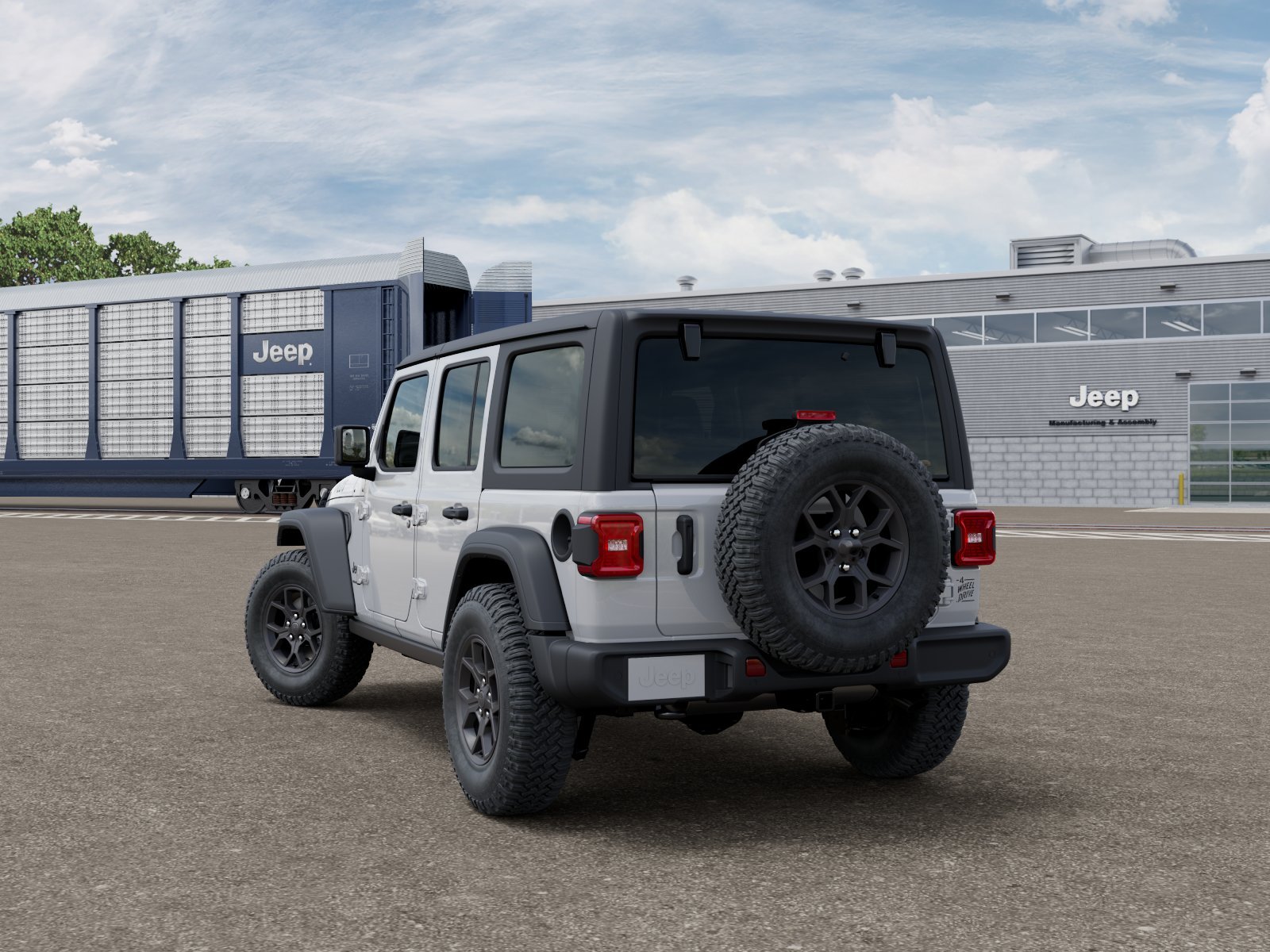 New 2026 Bright White Clear-Coat Exterior Paint Jeep Willys image 3