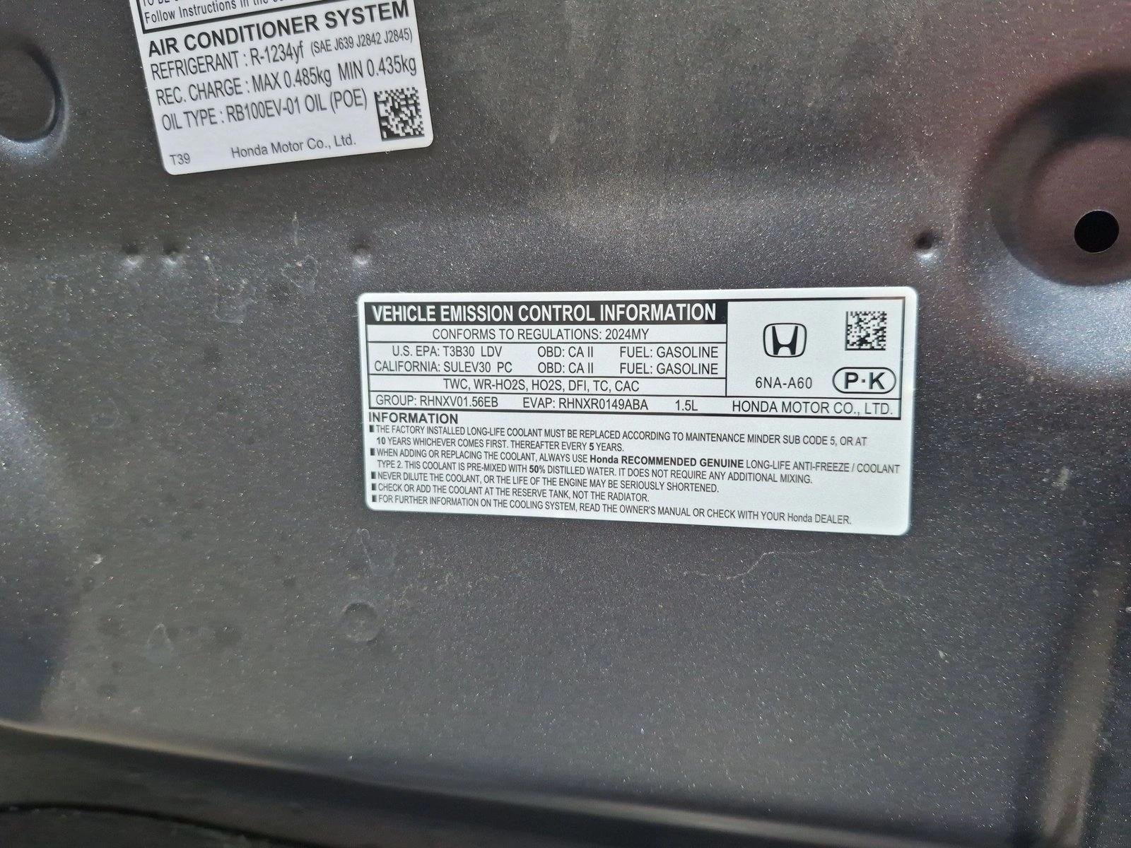 Used 2024 Meteorite Gray Met Honda EX image 25