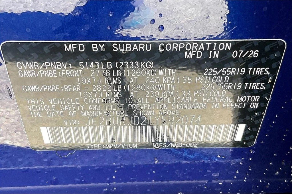 New 2026 SAPPHIRE BLUE PEARL Subaru Touring XT image 16