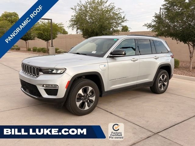 Certified Used 2024 Silver Jeep 4xe image 1