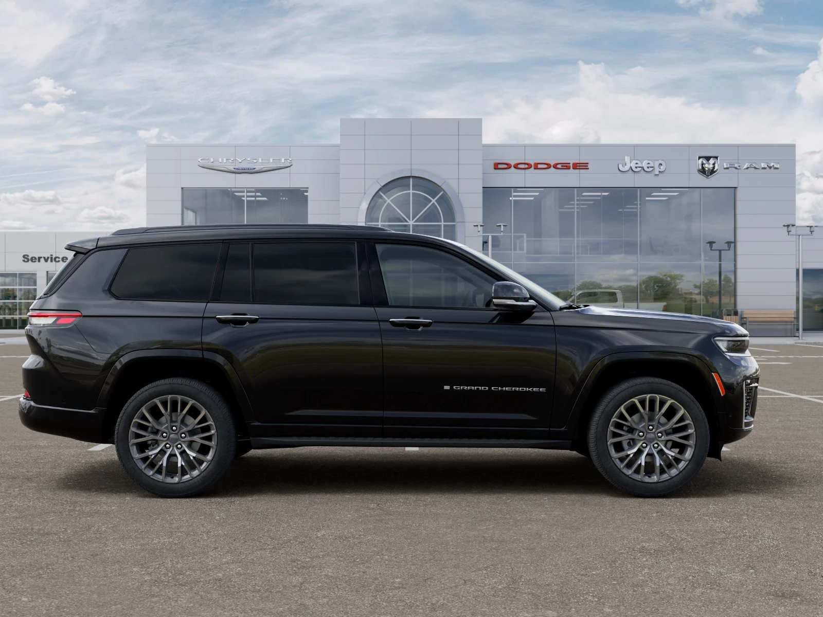 New 2026 Diamond Black Crystal Pearl-Coat Exterior Paint Jeep Summit image 47