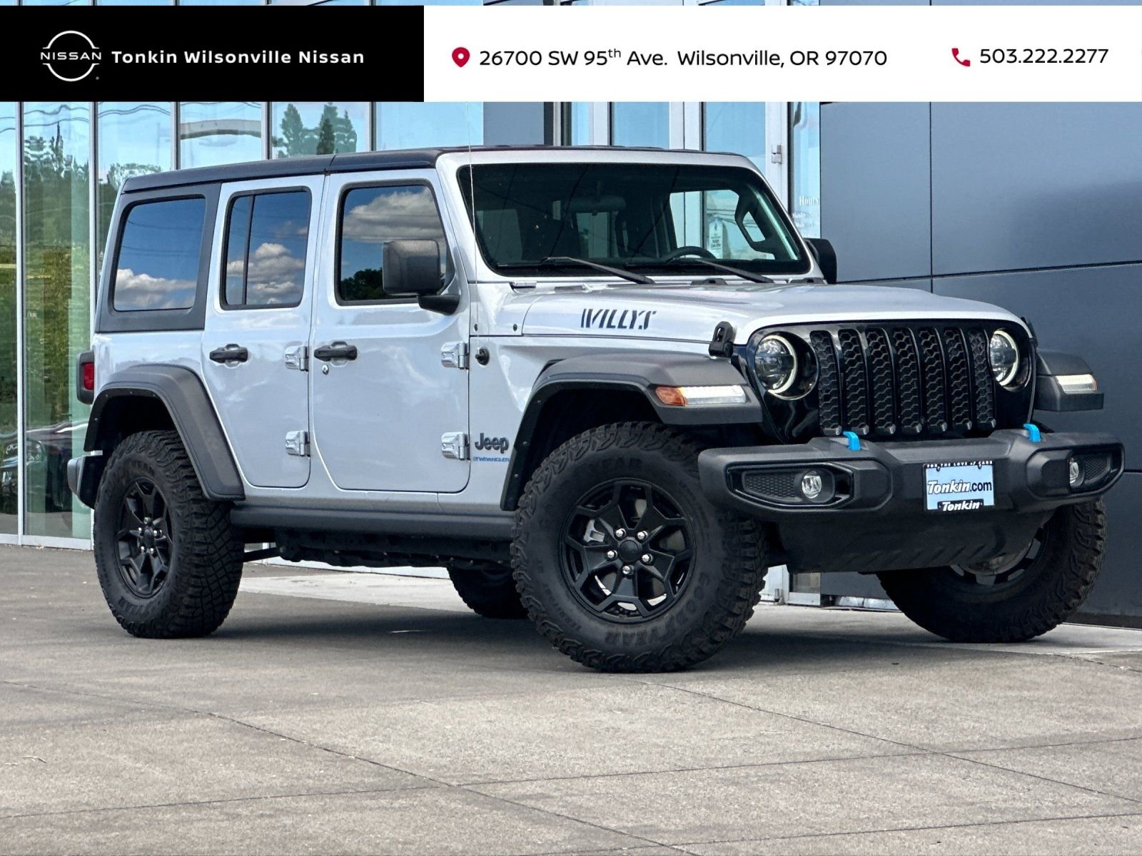Used 2023 Silver Zynith Clearcoat Jeep Willys 4xe image 1
