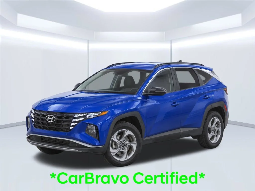 Certified Used 2022 Blue Hyundai SEL image 2