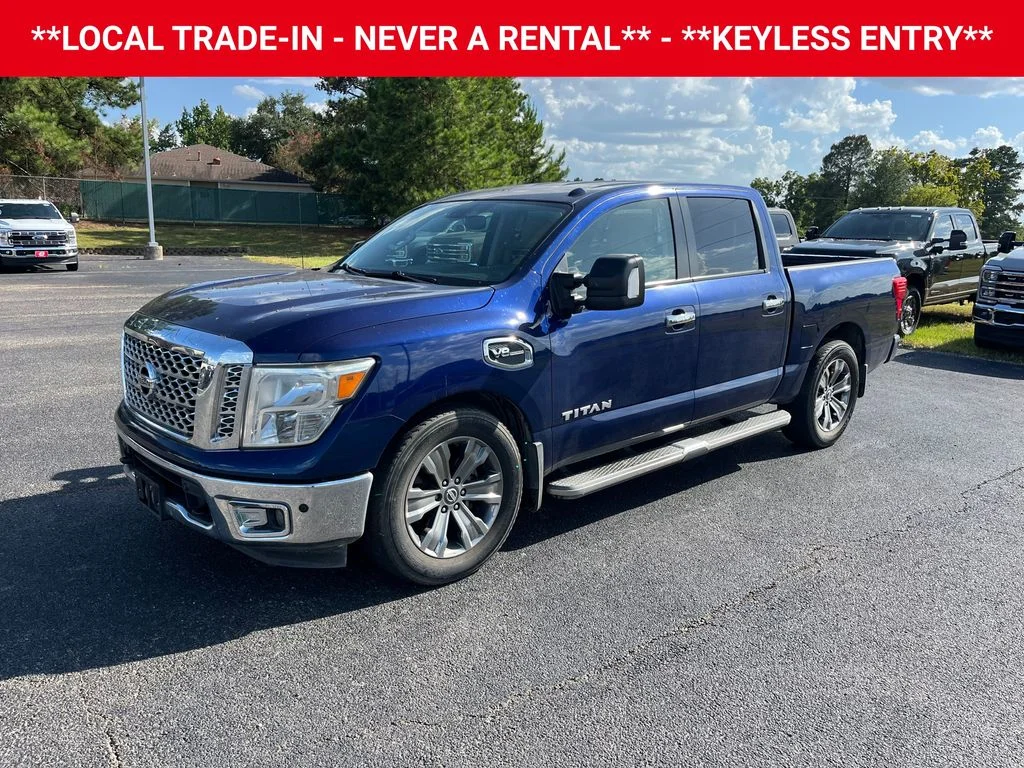 Used 2017 Deep Blue Pearl Nissan SV image 2