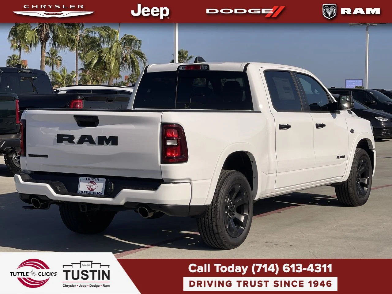 New 2027 Bright White Clear-Coat Exterior Paint RAM Big Horn image 12
