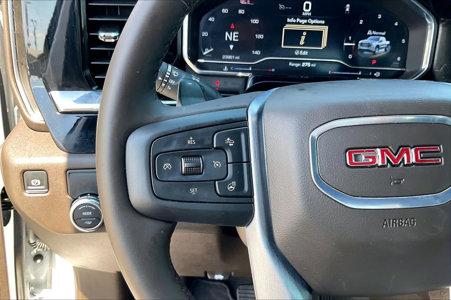 Used 2024 White Frost Tricoat GMC SLT image 23