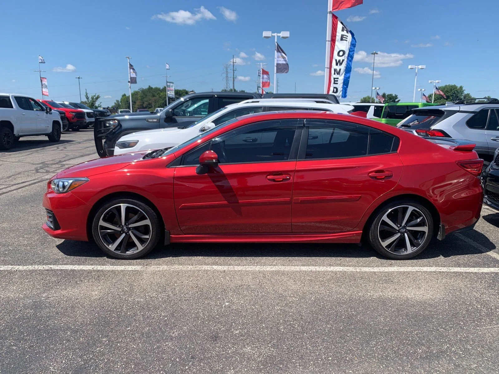 Used 2020 Red Subaru Sport Sedan image 4