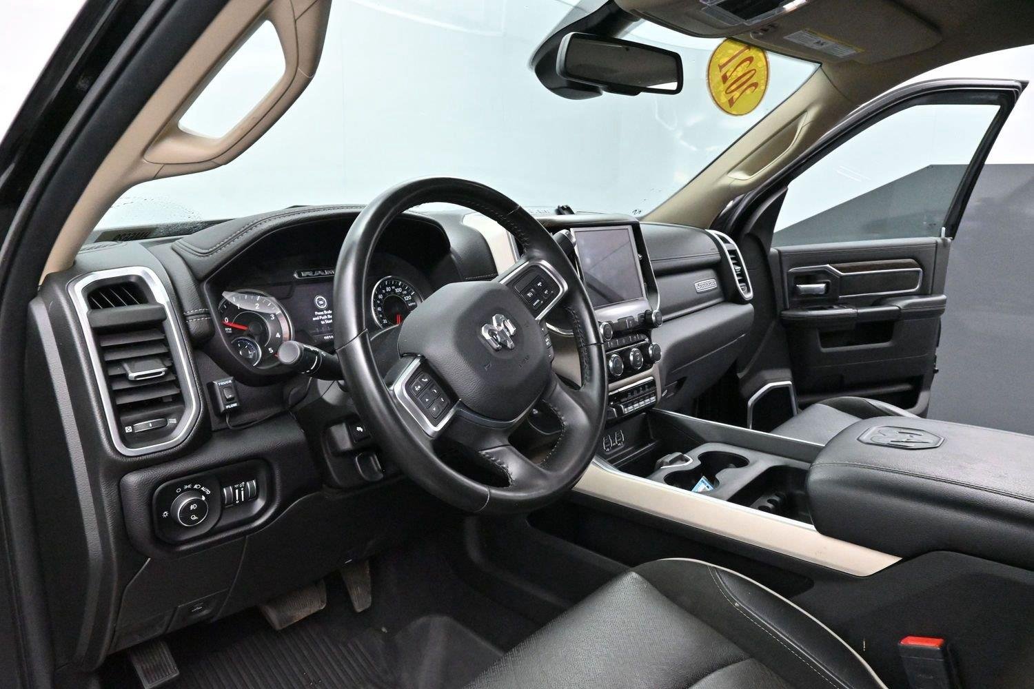 Used 2021 Diamond Black Crystal Pearlcoat Ram Laramie image 16