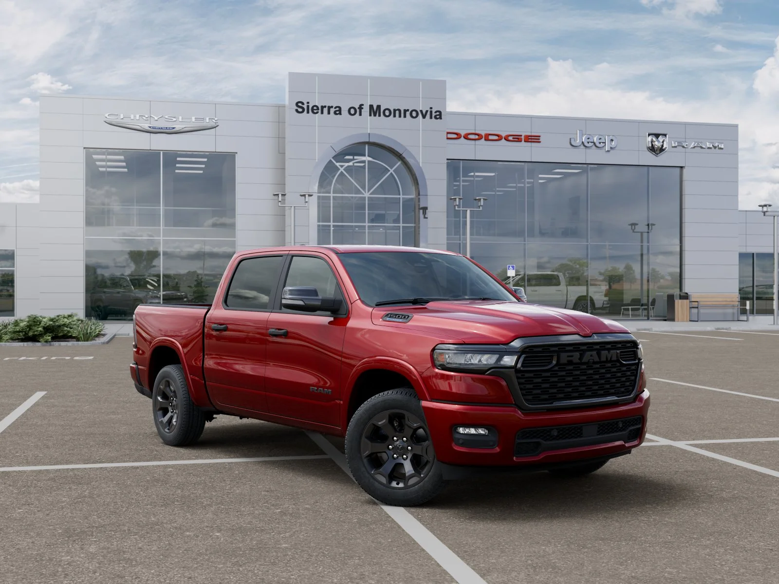 New 2026 Molten Red Pearl-Coat Exterior Paint RAM Big Horn/Lone Star image 36