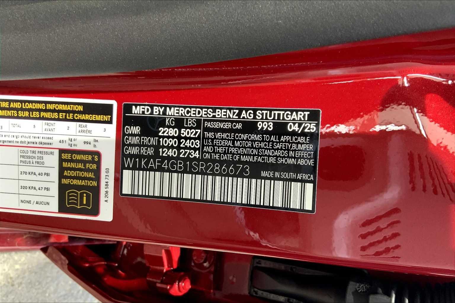Used 2025 MANUFAKTUR Patagonia Red Metallic Mercedes-Benz C 300 image 16