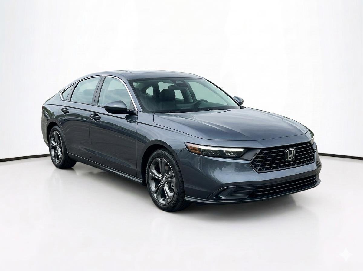 Used 2023 Meteorite Gray Metallic Honda EX image 3