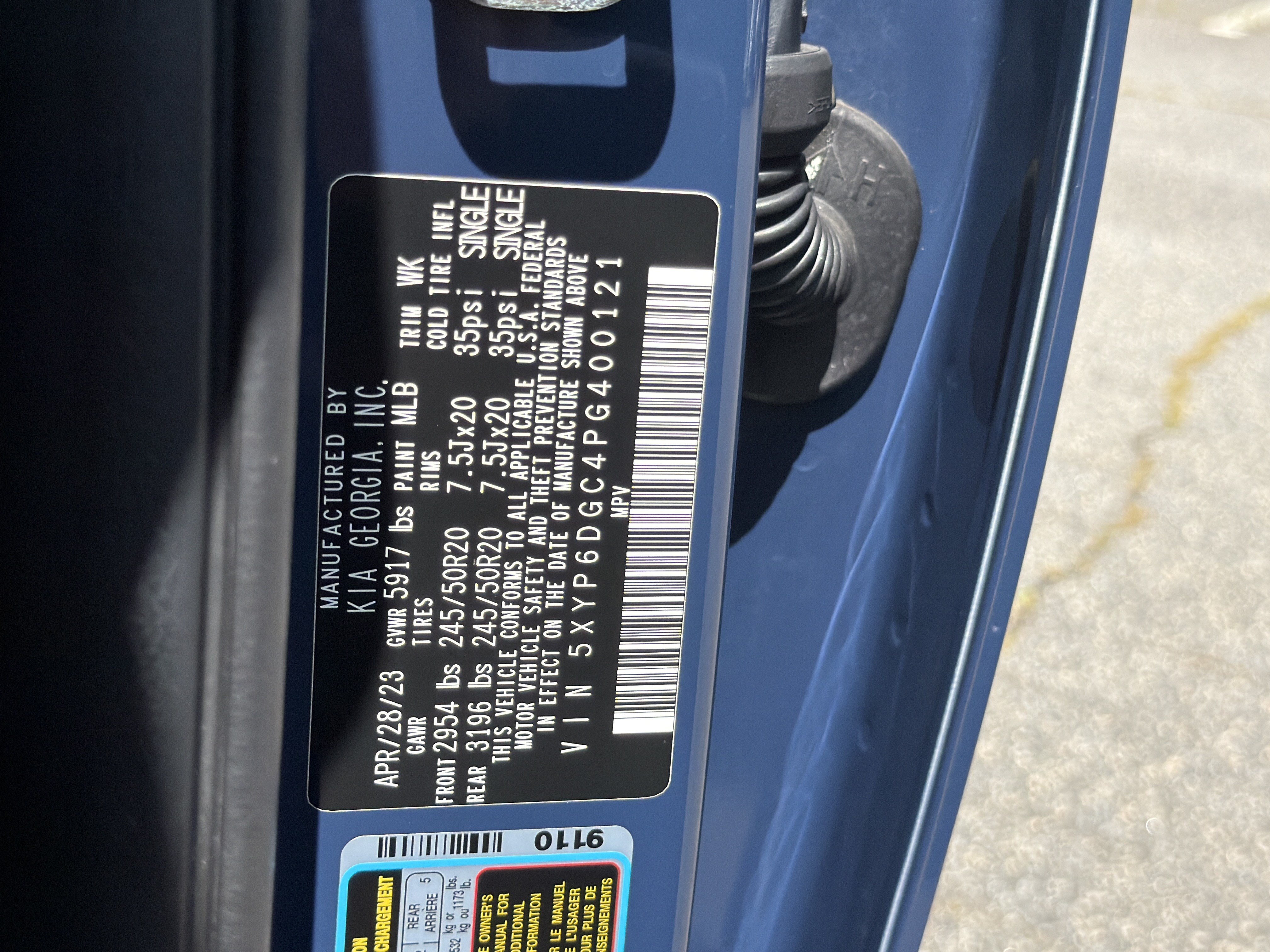 Certified Used 2023 Midnight Lake Blue Kia S image 35