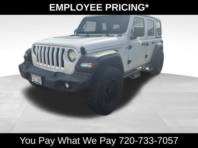 Used 2020 Silver Jeep Unlimited Sport S image 1
