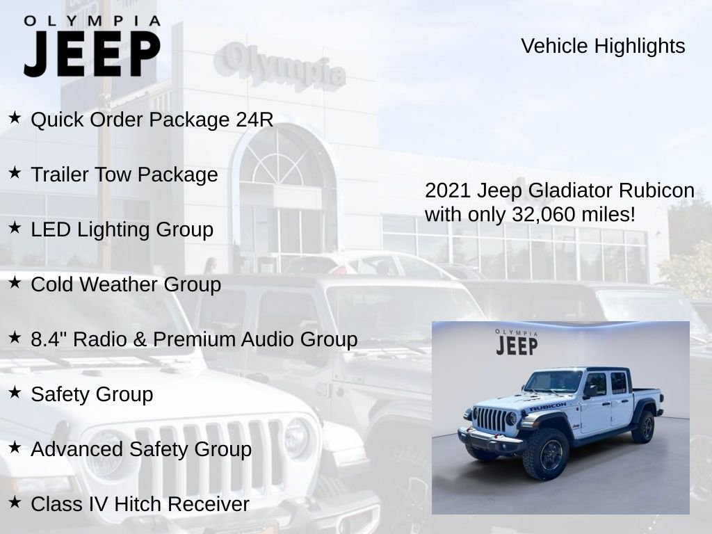 Used 2021 White Jeep Rubicon image 7