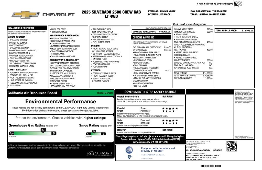 Used 2025 White Chevrolet LT image 2