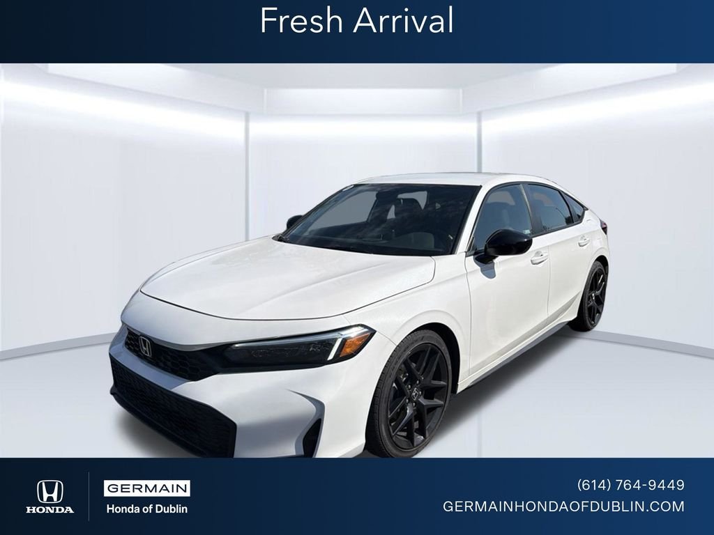 Certified Used 2025 Platinum White Pearl Honda Sport image 1