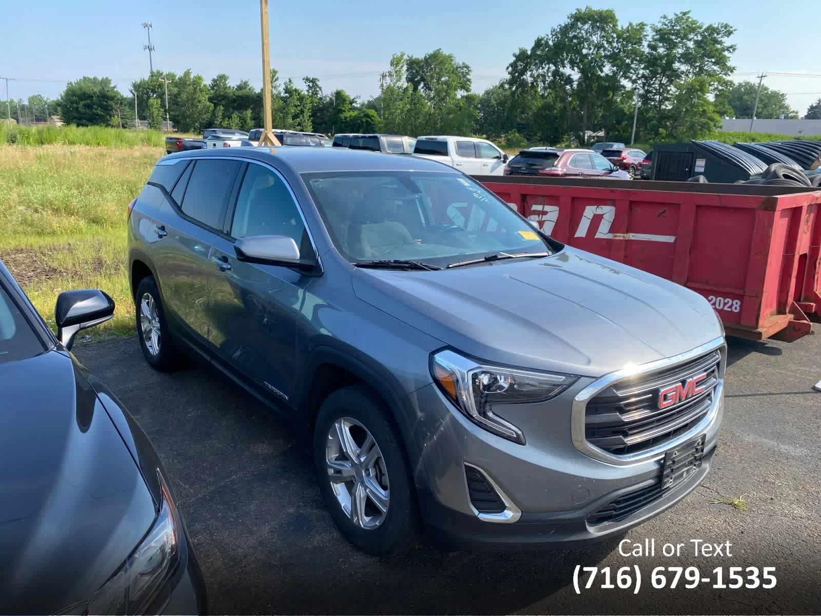 Used 2018 Satin Steel Metallic GMC SLE image 2