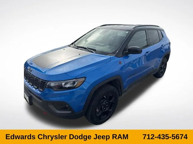 Used 2024 Blue Jeep Trailhawk image 1