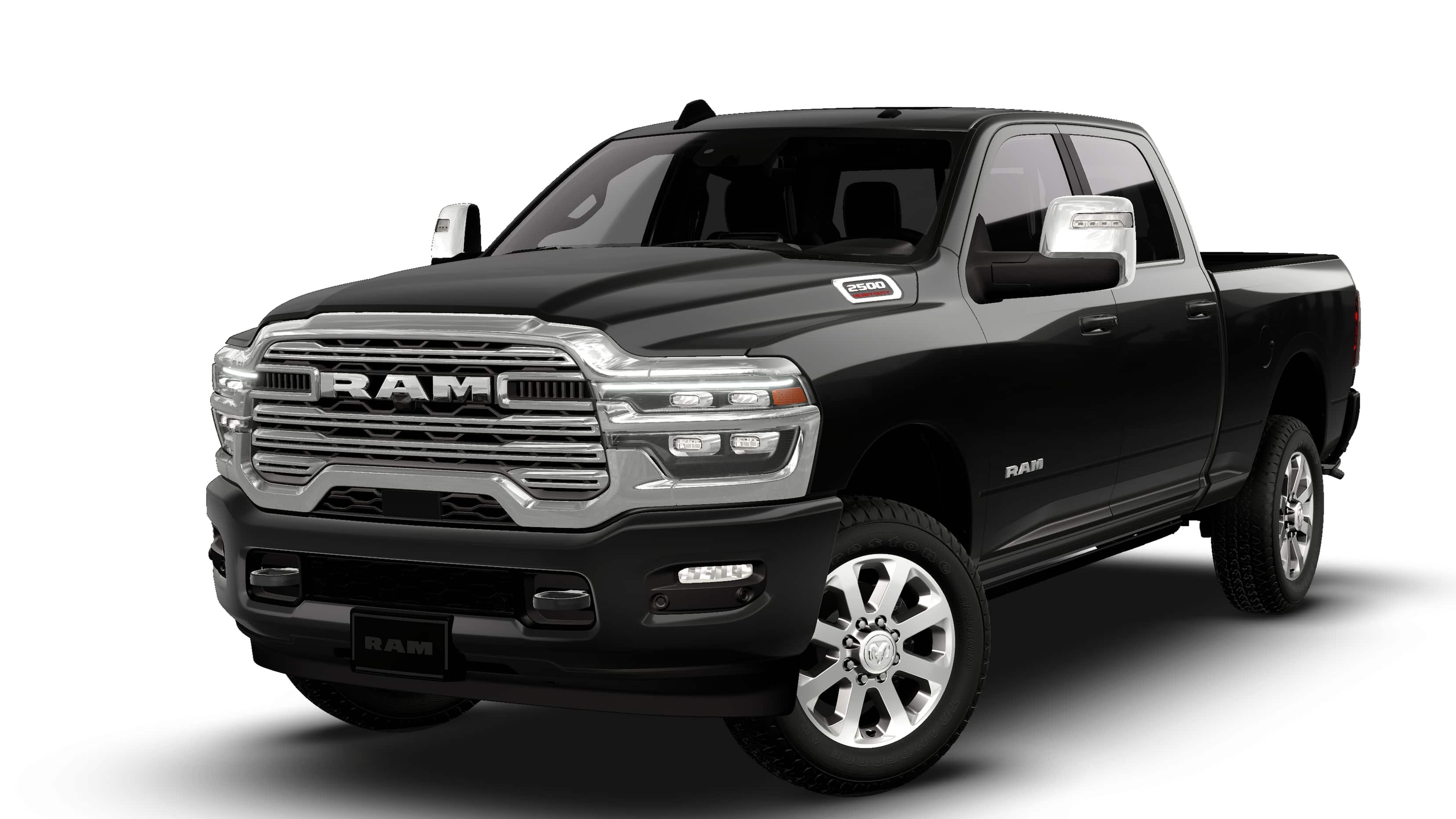 New 2026 Diamond Black Crystal Pearl-Coat Exterior Paint RAM LARAMIE image 13