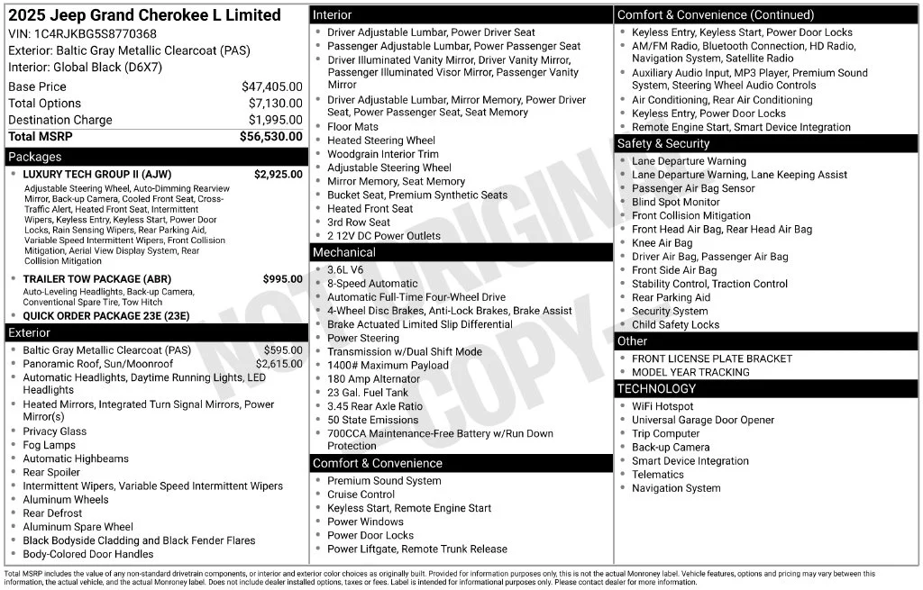 Used 2025 Gray Jeep Limited image 6
