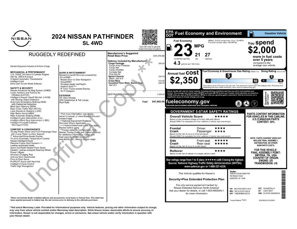 Used 2024 Gray Nissan SL image 34