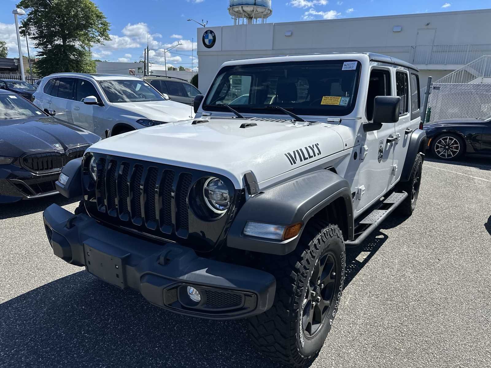 Used 2022 Bright White Clearcoat Jeep Unlimited Willys image 3