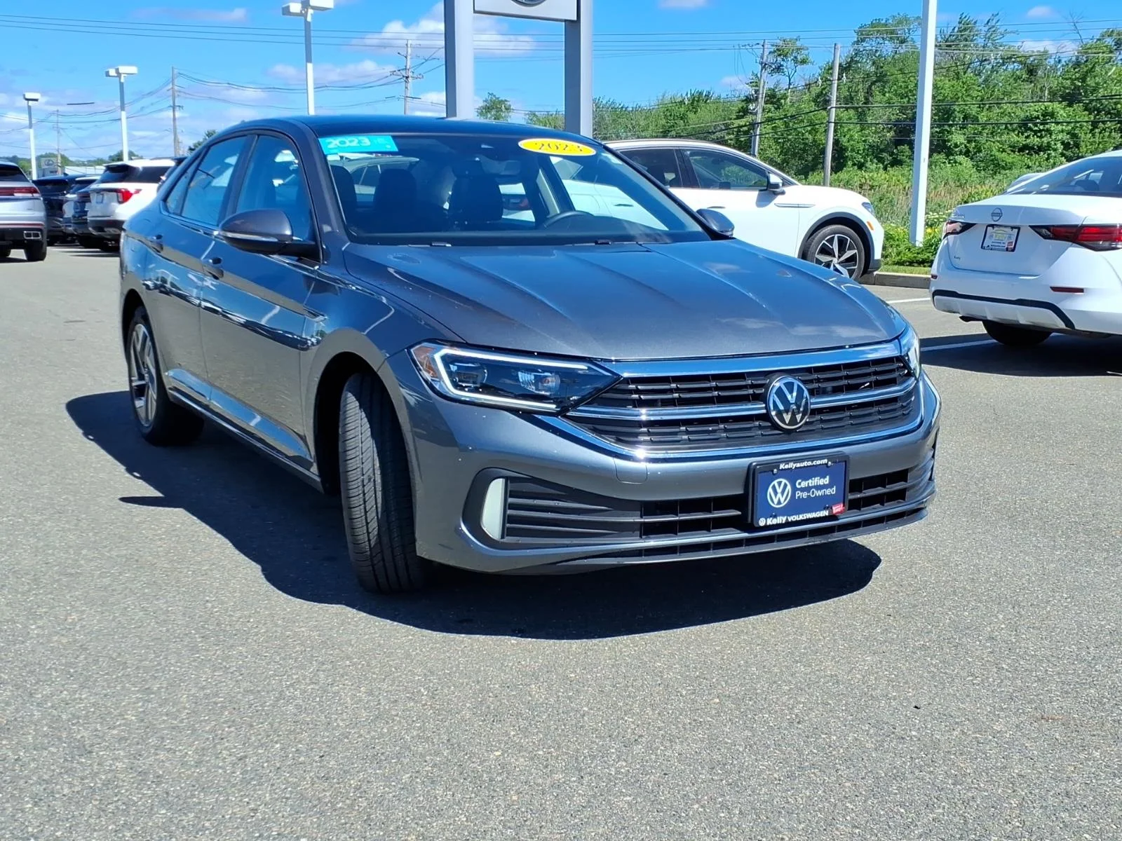 Certified Used 2023 Platinum Gray Metallic Volkswagen SEL image 3