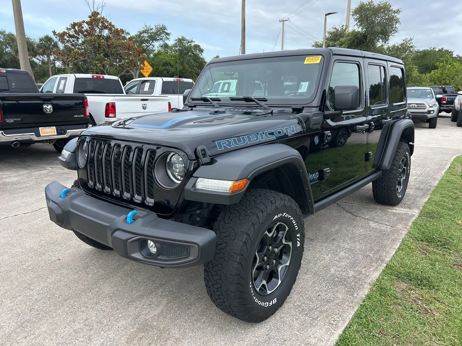 Used 2023 Black Clearcoat Jeep Rubicon 4xe image 20