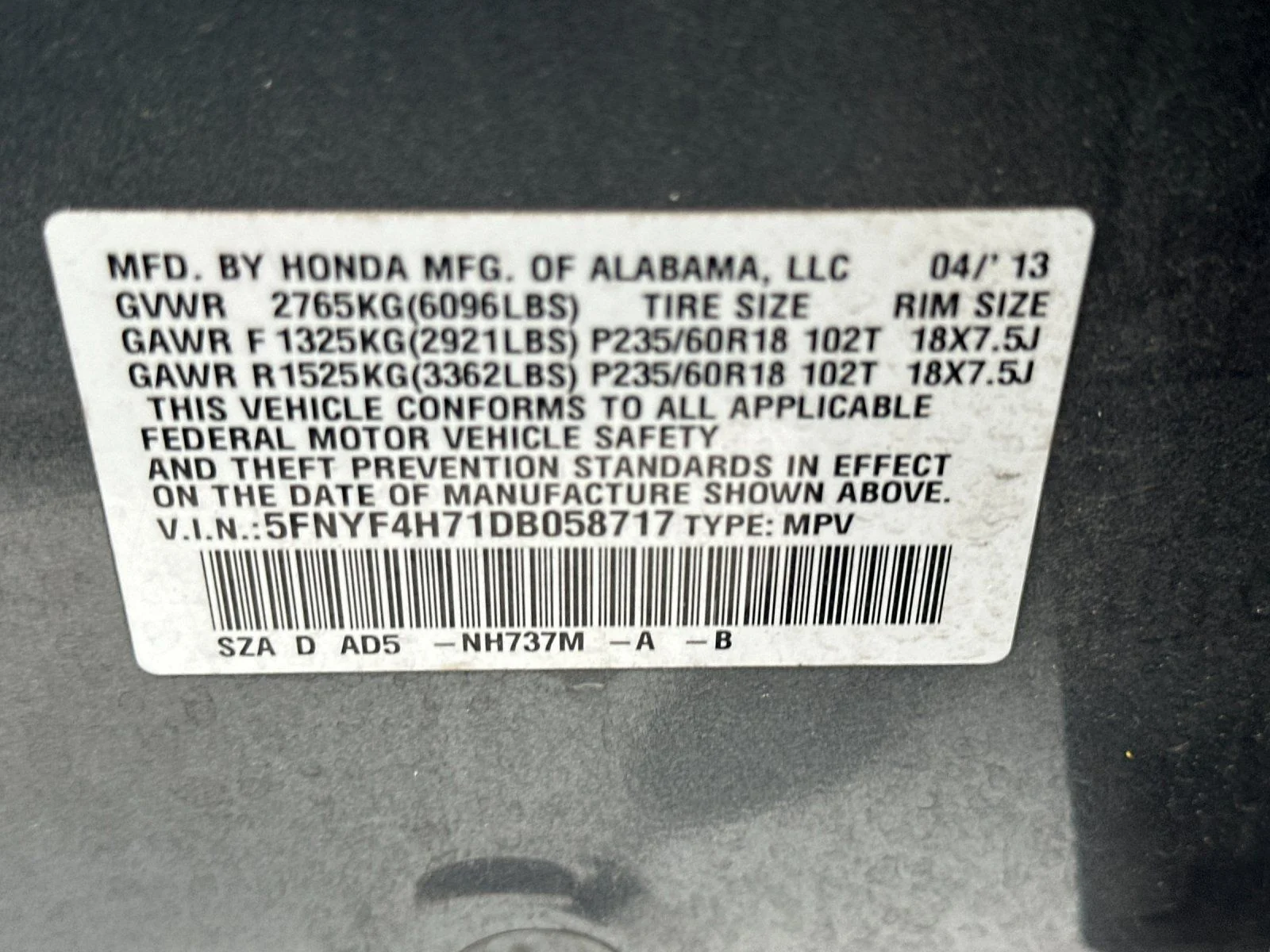 Used 2013 Polished Metal Metallic Honda EX-L image 26