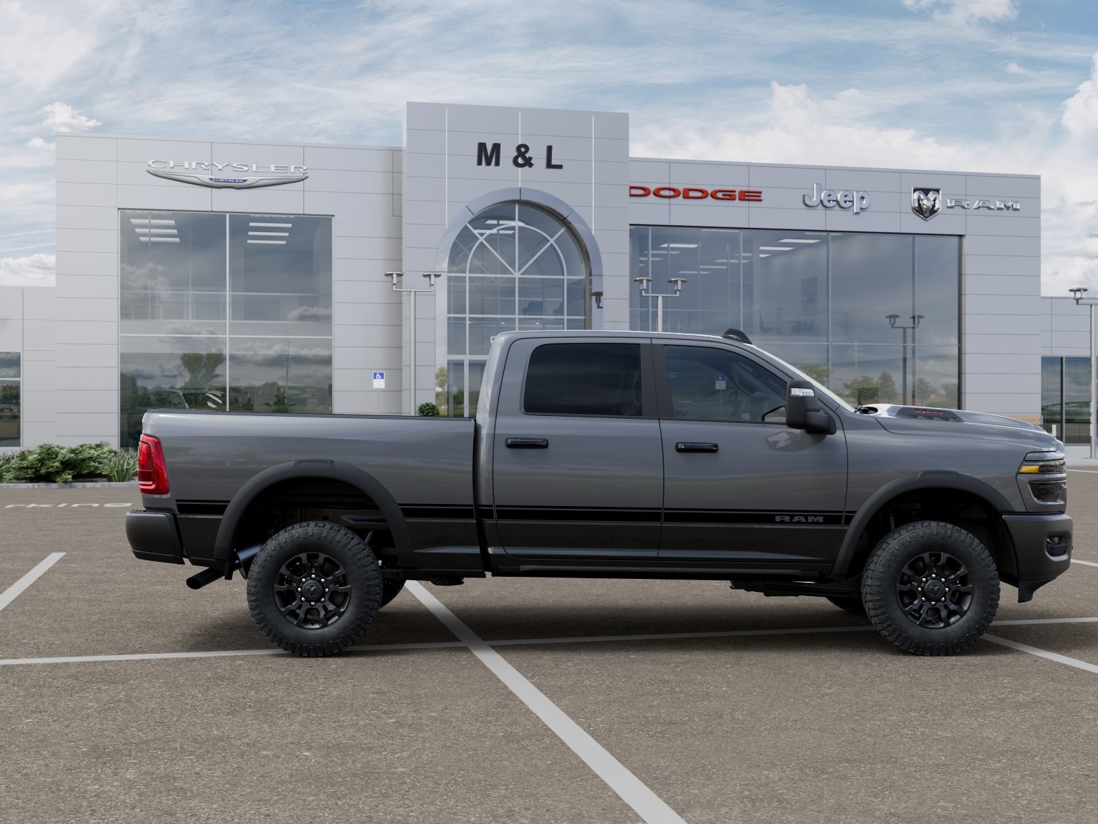 New 2026 Ceramic Gray Clearcoat RAM Power Wagon Crew Cab 4x4 6