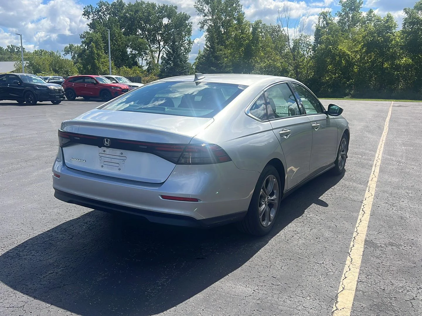 Used 2024 Solar Silver Metallic Honda EX image 13