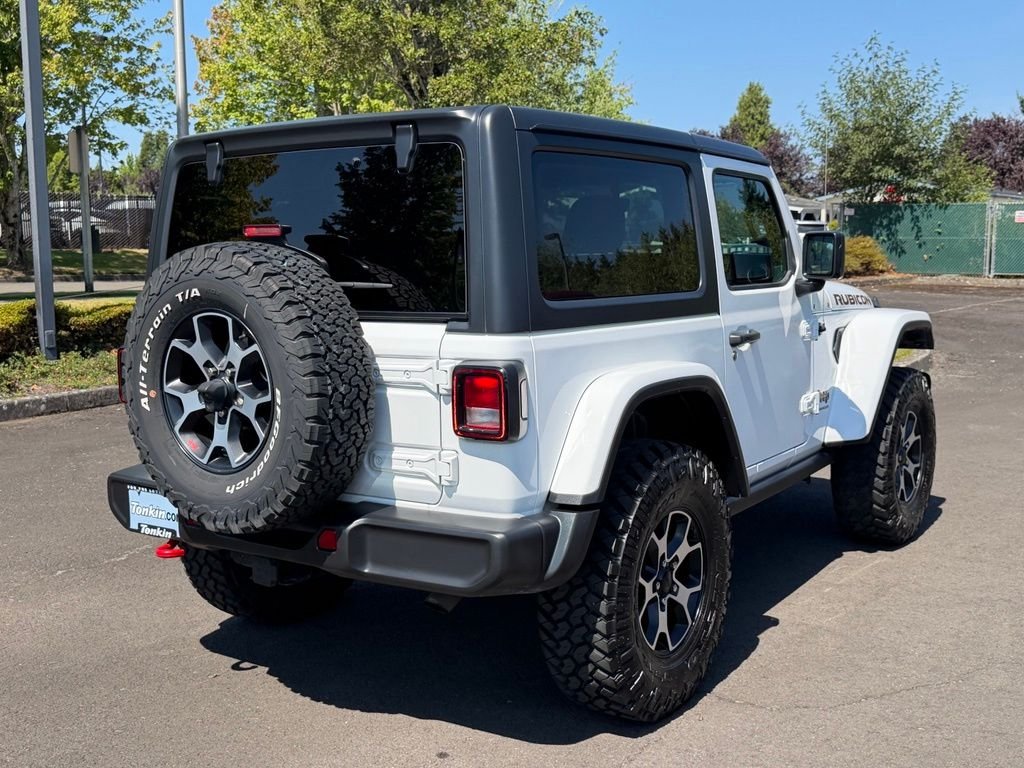 Used 2023 Bright White Clearcoat Jeep Rubicon image 8