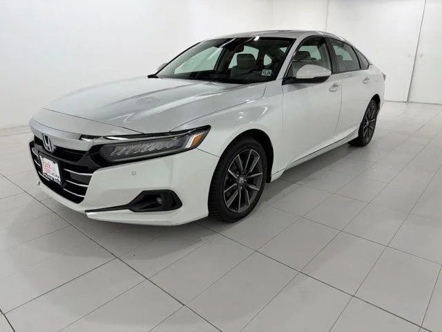 Used 2021 Platinum White Pearl Honda EX-L image 1
