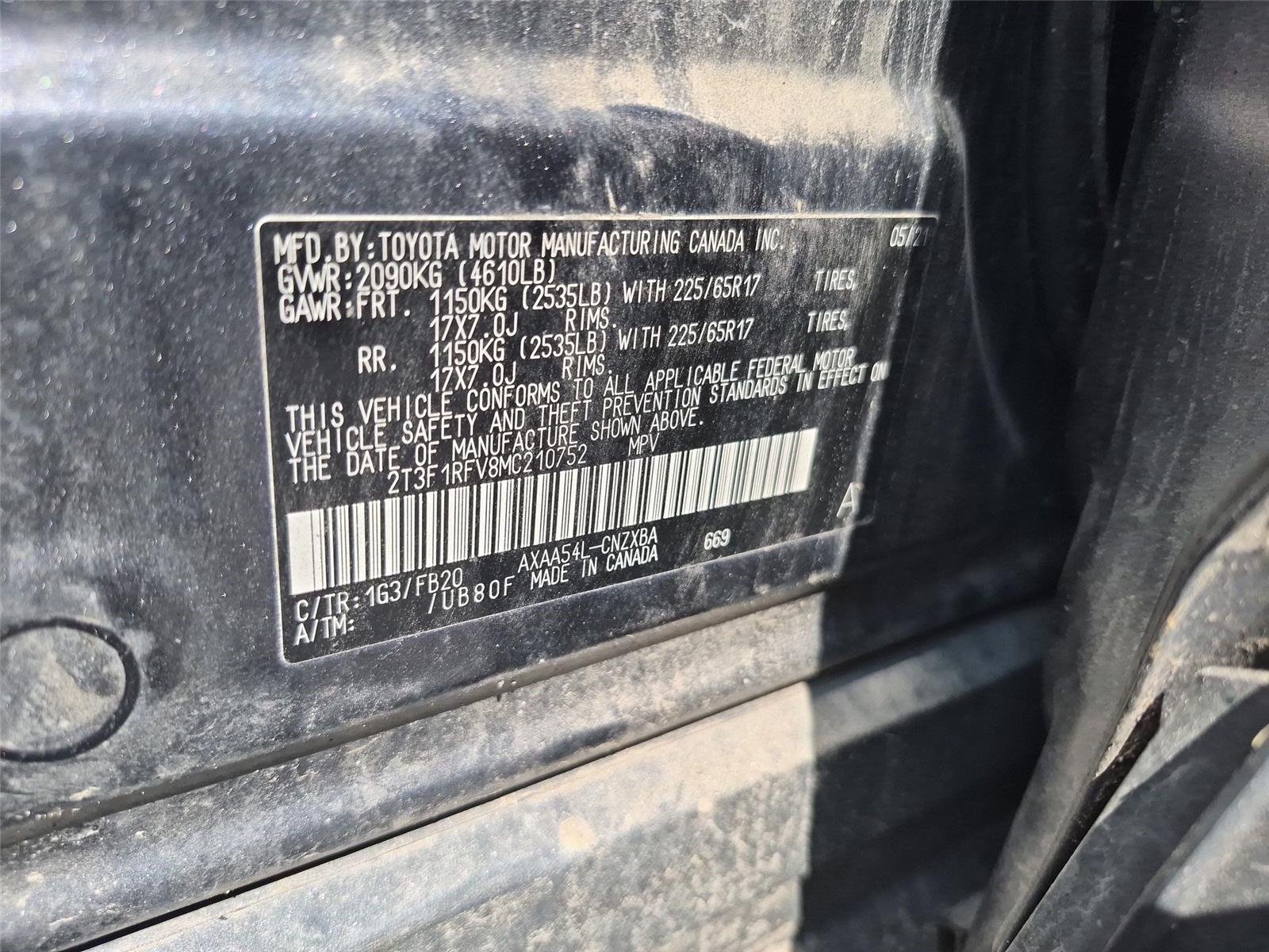 Used 2021 Magnetic Gray Metallic Toyota LE image 38