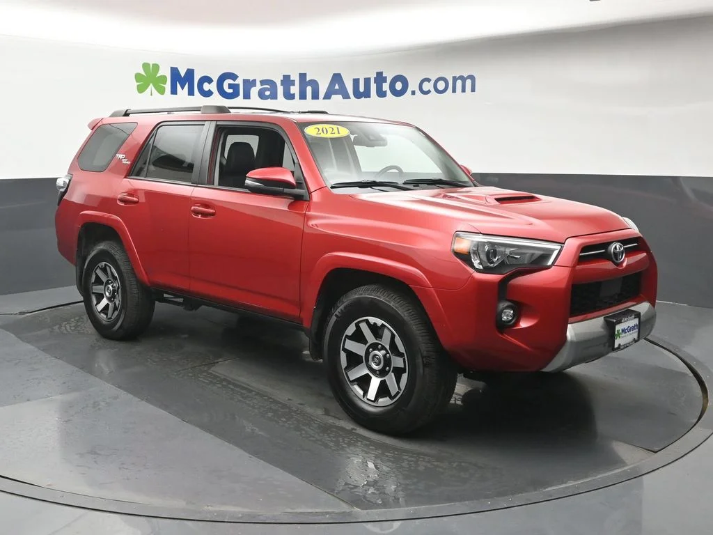 Certified Used 2021 Red Toyota TRD Off-Road Premium image 2
