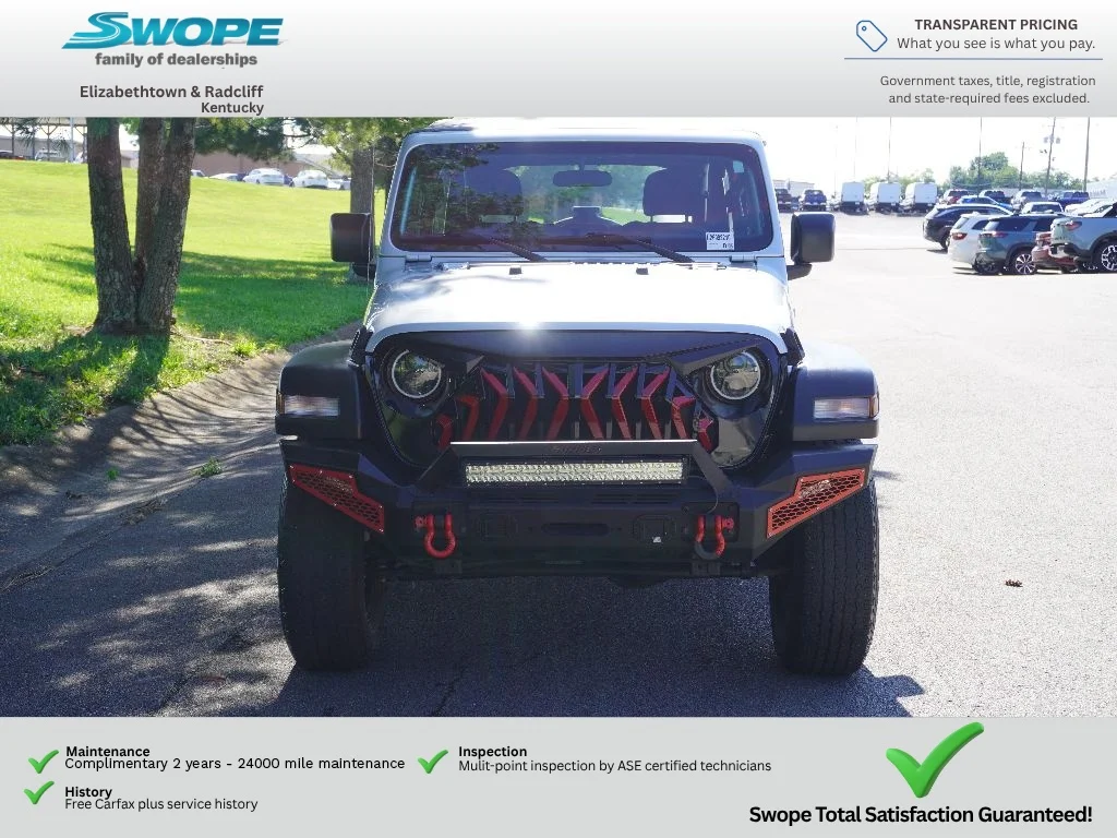 Used 2022 Silver Zynith Clearcoat Jeep Unlimited Sport image 8