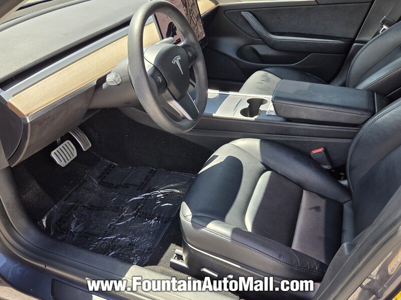 Used 2022 BLACK TESLA LONG RANGE AWD *LTD AVAIL* image 7