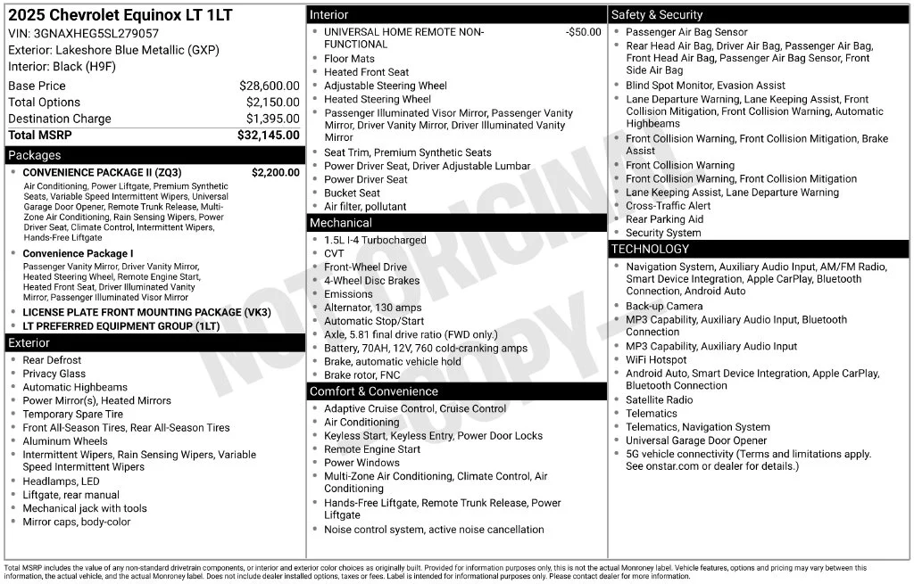 Used 2025 Blue Chevrolet LT image 8