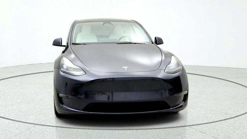 Used 2024 Stealth Grey Tesla Performance AWD w/ White & Black Interior image 2