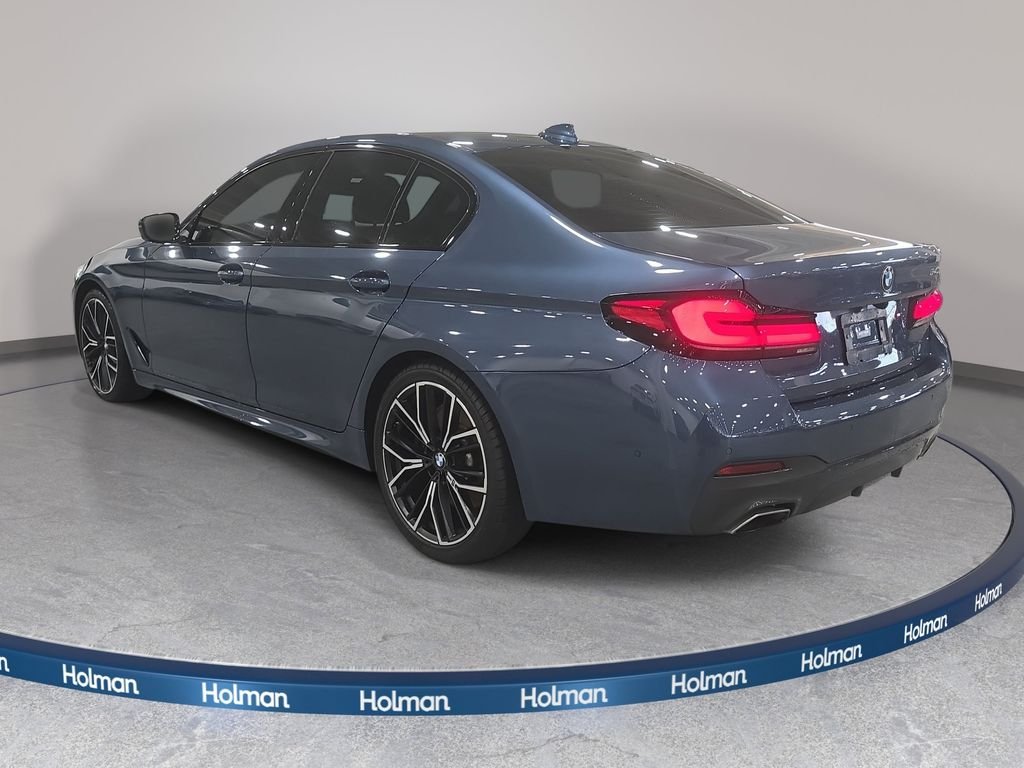 Certified Used 2023 Arctic Race Blue metallic BMW 540i image 7