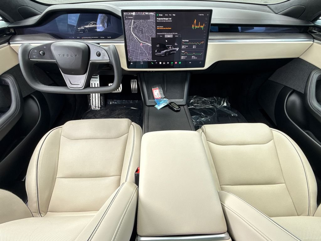 Used 2021 Black Tesla Plaid image 18