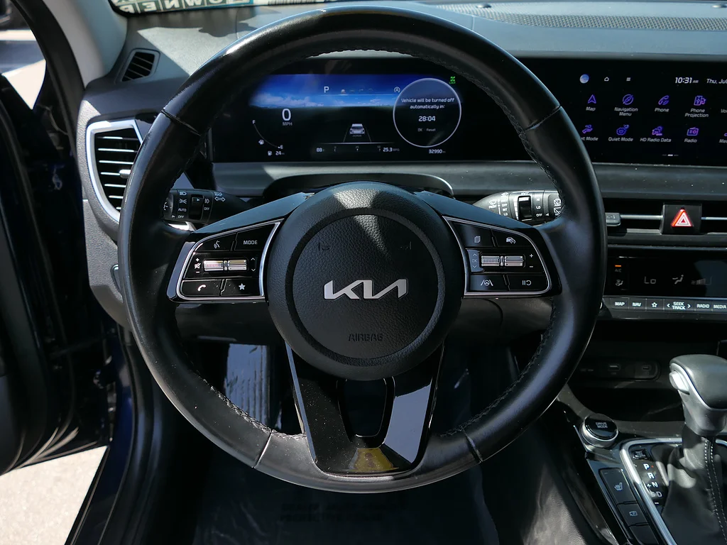 Used 2024 Dark Ocean Blue/Clear White Roof Kia S image 16